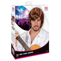 Paruka retro hnědá pánská